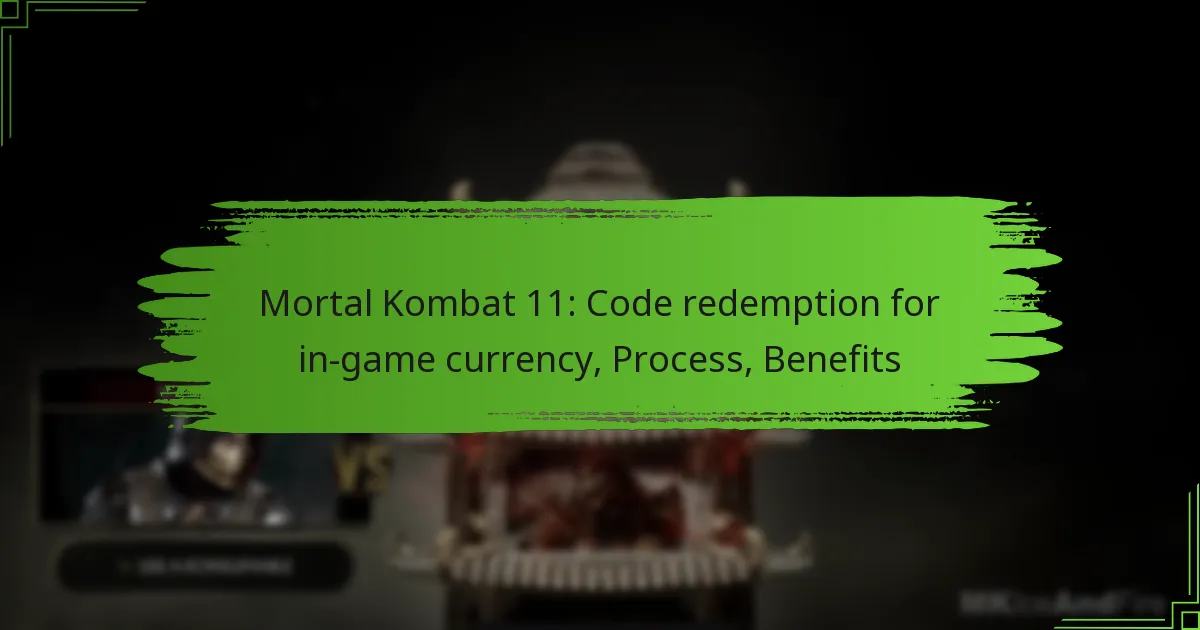 Mortal Kombat 11: How to Redeem Codes for In-Game Currency and Benefits