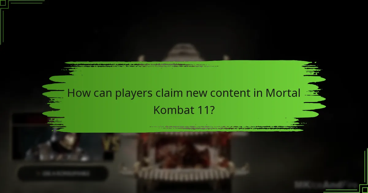 What new content is being released for Mortal Kombat 11?