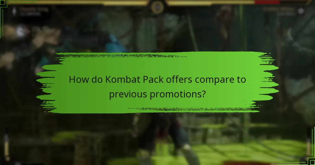 When are the claim periods for Kombat Pack offers?