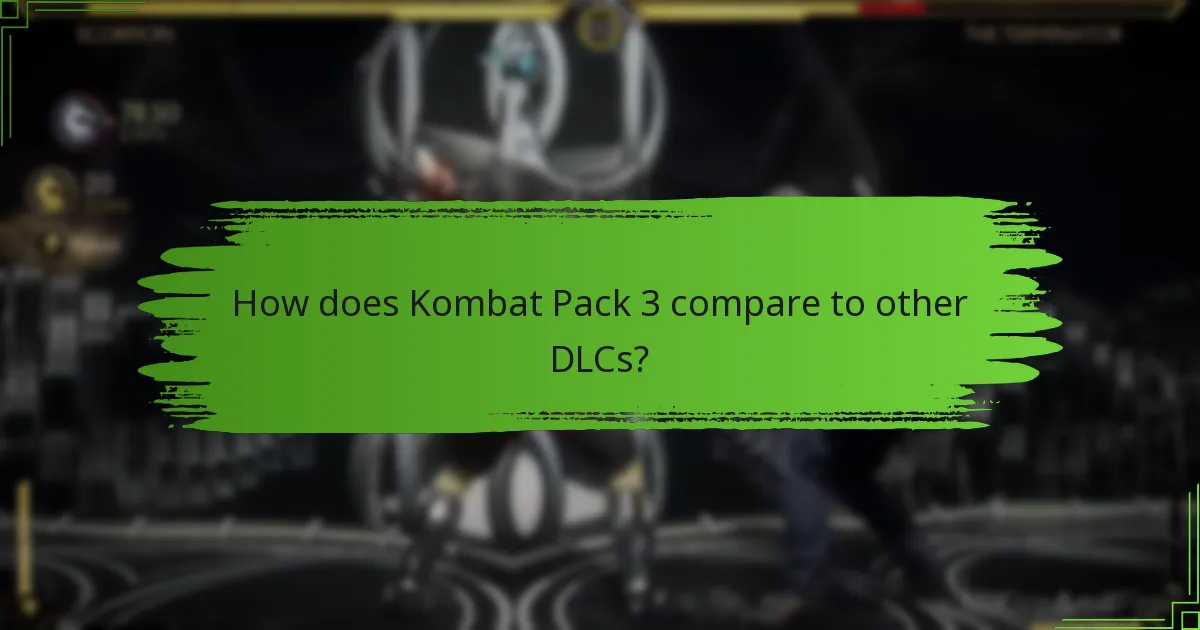 What is the pricing for Kombat Pack 3?