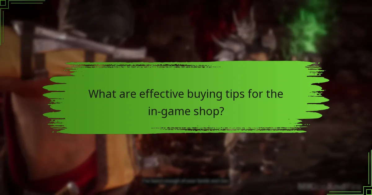 What are the common pitfalls in the in-game shop?
