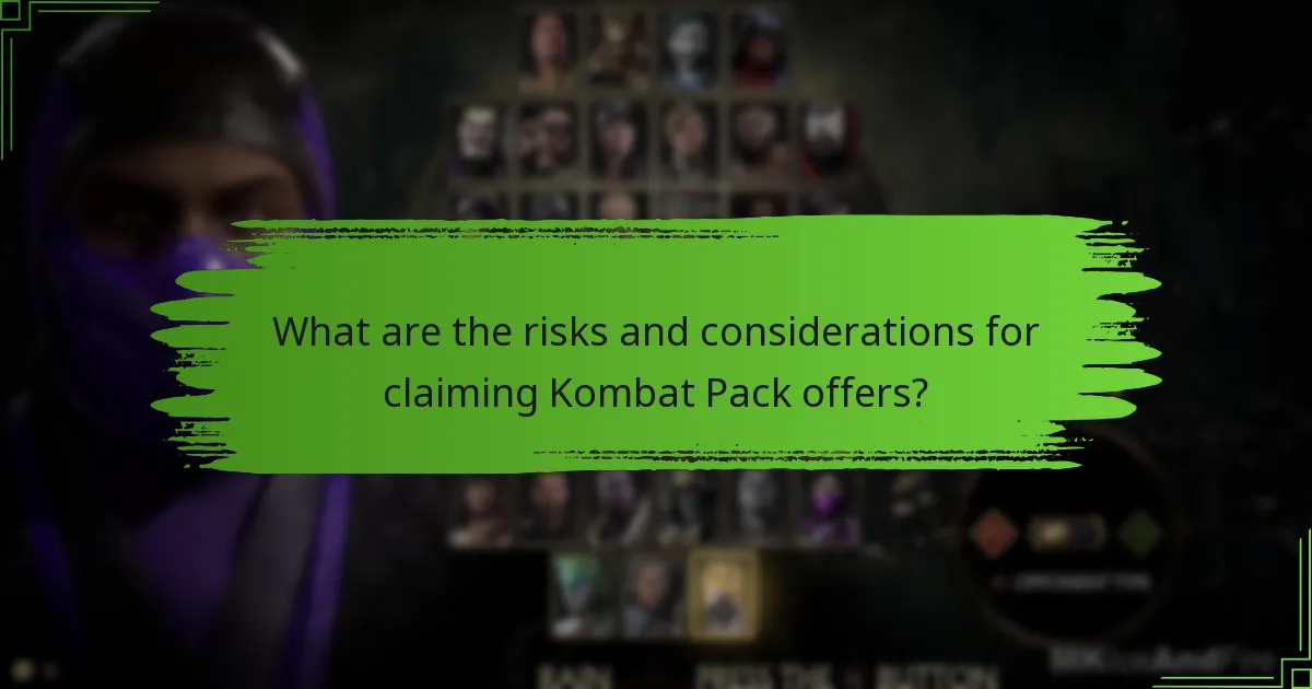How can players claim opportunities from the Kombat Pack?